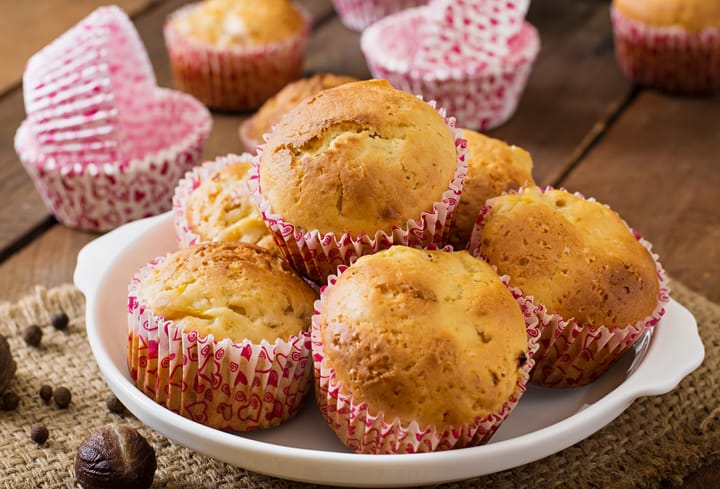 Receta saludable: Muffins de pera y canela